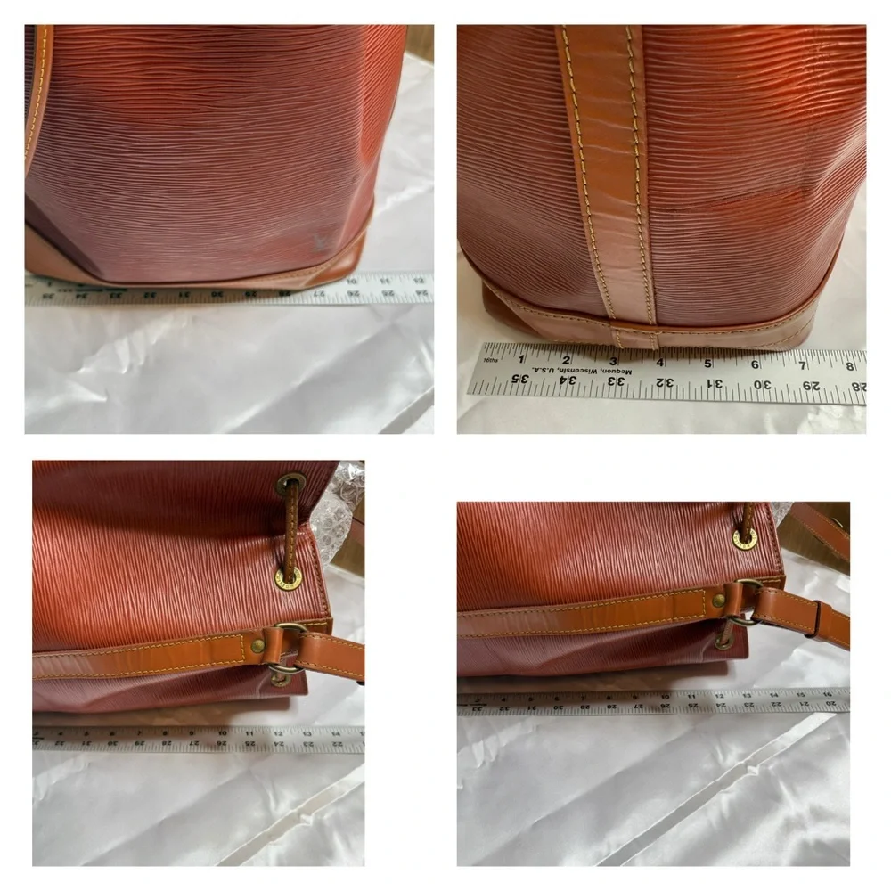 Louis Vuitton Noé – Vintage Epi Leather in Cognac & Light Brown